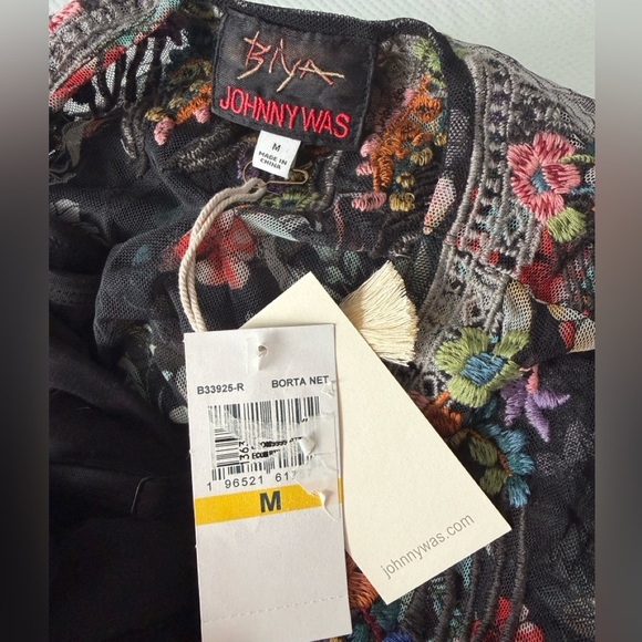 Johnny Was Mazzy Embroidered Floral Dress - Picture 6 of 11